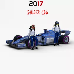Sauber C36 3d model