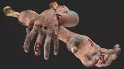 Scary Zombie Hands 3d model