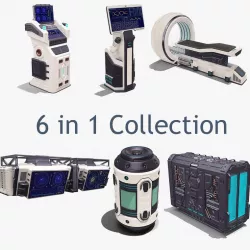 Sci Fi Elements Collection 3d model