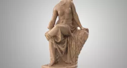 Seated Nymph Statue 3d model