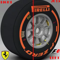 SF15T Hard front tyre 3d model