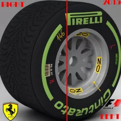 SF15T Intermediate Rear tyre 3d model