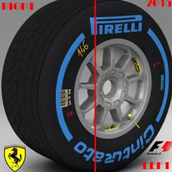 SF15T Wet front tyre 3d model