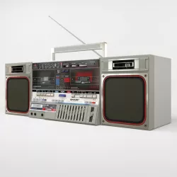 Sharp GF-800Z(S) Boombox 3d model