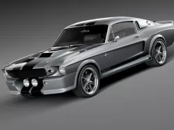 Shelby GT500 Eleanor 1967 classic 3d model