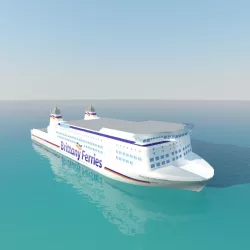 Ship Brittany Ferries 3d model