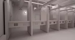 Shooting Range Interior 3d model