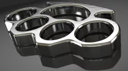 Silver Brass Knuckles 3d model