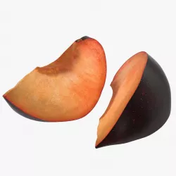 Sliced Plum 3d model