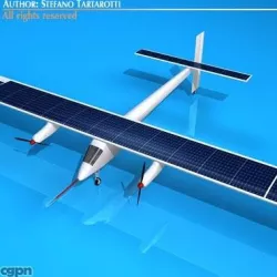 Solar impulse 3d model