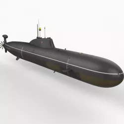 Soviet Akula Class 3d model