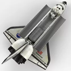 Space Shuttle with Detailed Cockpit 3d model