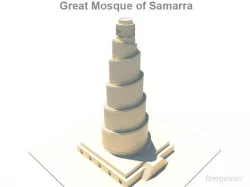 Spiral Minaret 3d model