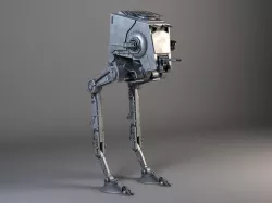Star Wars AT-ST rigged for Maya 3d model