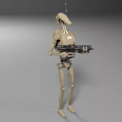 Star Wars Battle Droid with Gun 3d model