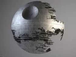Star Wars Death Star destroyed 3d model