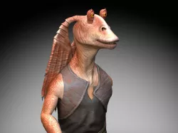 Star Wars Jar Jar Binks 3d model