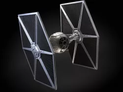 Star Wars Tie Fighter with Interior 3d model