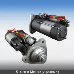 Starter motor 3d model