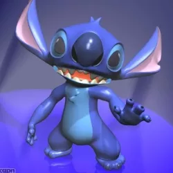 Stitch RIGGED 3d model
