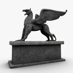 Stone Gryphon 3d model
