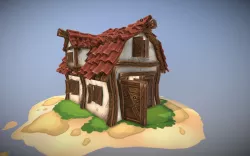 Stylized Barn 3d model