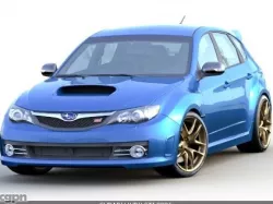 SUBARU WRX STI 2008 3d model