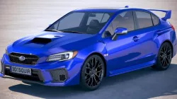 Subaru WRX STI 2018 3d model