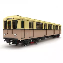 Subway retro train 3d model