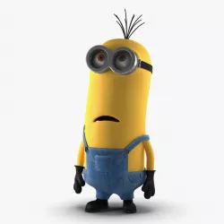 Tall Two Eyed Minion Pose 3 3d model