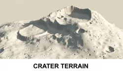 Terrain Crater 3d model