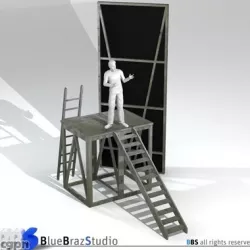 Theater elements 3d model