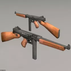 thompson M1A1 3d model