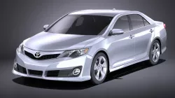Toyota Camry SE 2013 USA VRAY 3d model