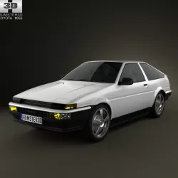 Toyota Sprinter Trueno AE86 3-door 1985 3d model