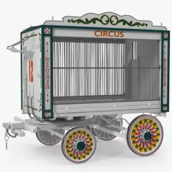 Traveling Circus Wagon 3d model