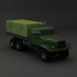 Truck KRAZ 255 B 3d model