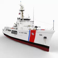 US Coast Guard WMEC 210' Cutter 3d model
