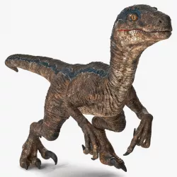 Velociraptor Walking Pose 3d model