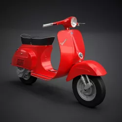 Vespa 50S 1967 3d model