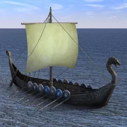 Viking ship 3d model