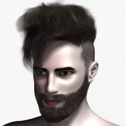 Virtual Hair 14 3d model