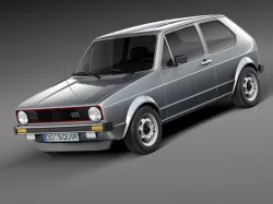Volkswagen Golf GTI mk1 1982 - 1992 3d model
