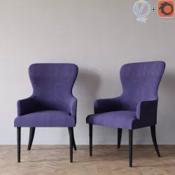 Wesley Hall 640-A armchair 3d model