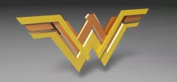 Wonder Woman badge 3d model