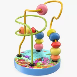 Wooden Cartoon Counting Wire Maze 3d model