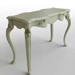 Wooden console table 2 3d model