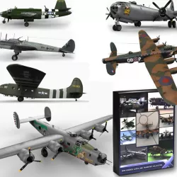 World War II Bomber, Cargo, and Transport Collection 3d model