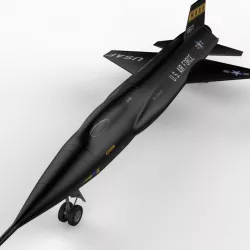 X-15 Rocket Plane 3d model