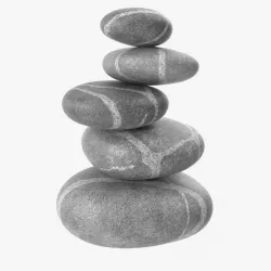 Zen Stones 3d model